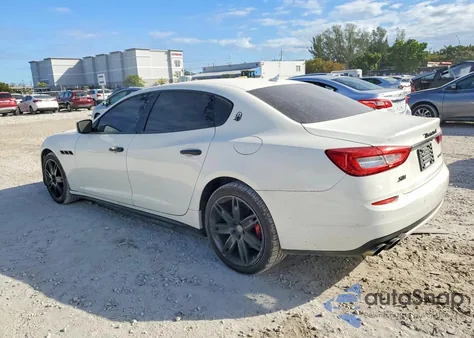 2014 Maserati Quattroporte S z USA, uszkodzony, nr VIN ZAM56RRA6E1097495